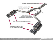 Panamera 2/4 970 Track Edition Avgassystem (2014+) - Med Chrome Silver Utblås AWE Tuning